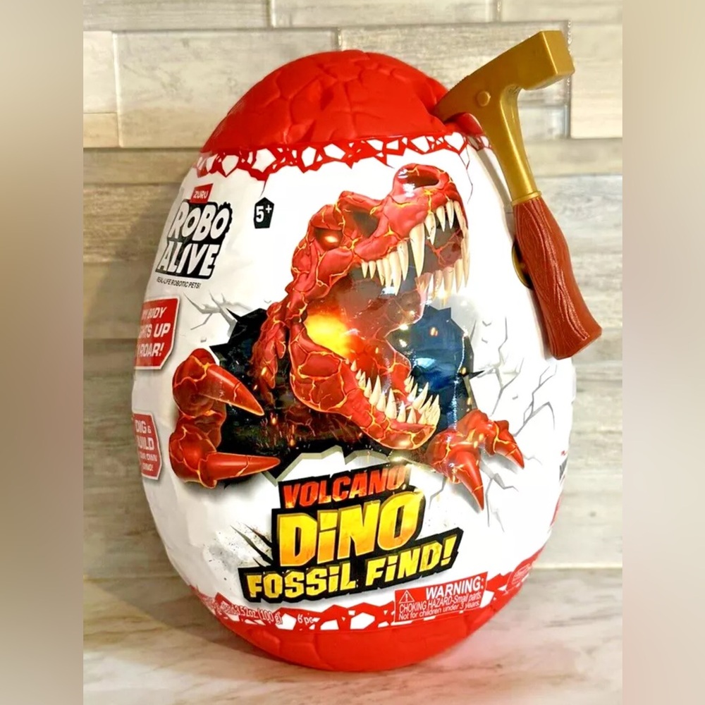 Zuru Robo Alive Volcano Dino Fossil Find Real Life Robotic Pet Dig and Build